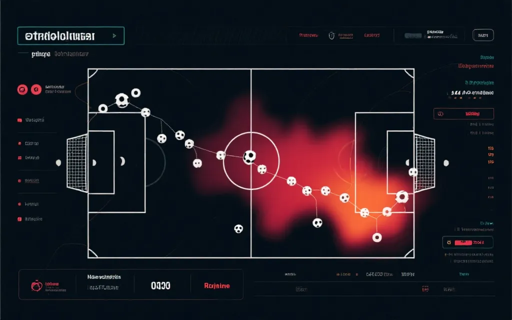进球前的进攻组织链条示意：从中场到肋部再到禁区
